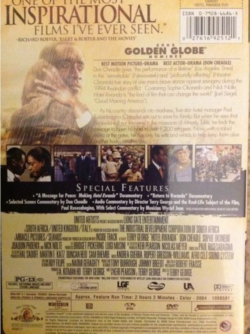 Hotel Rwanda DVD - Picture 3 of 7